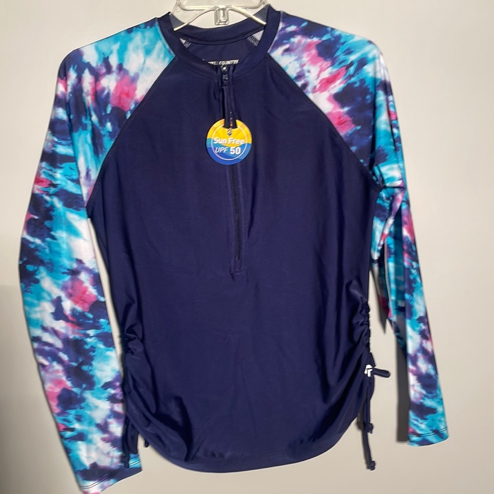 Free Country navy swim top